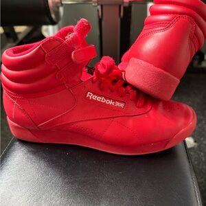 Reebok Bold Red High-Tops